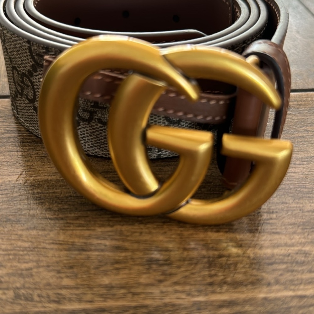 Gucci monogram belt 100/40